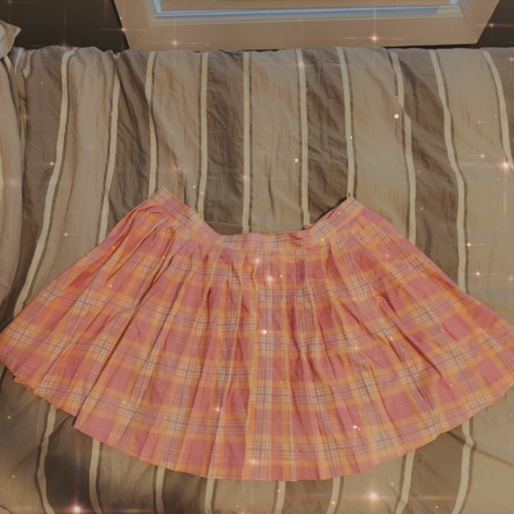 Dollskill "hey that's my jam" plaid pleated skirt